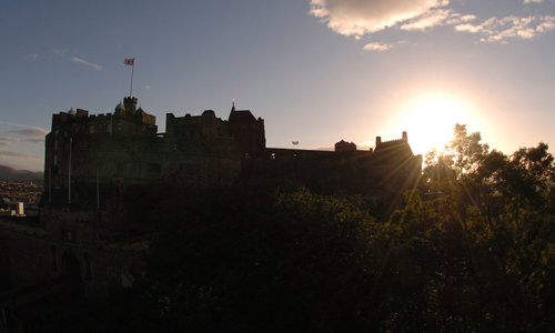 Sunset at Edinburgh Castle