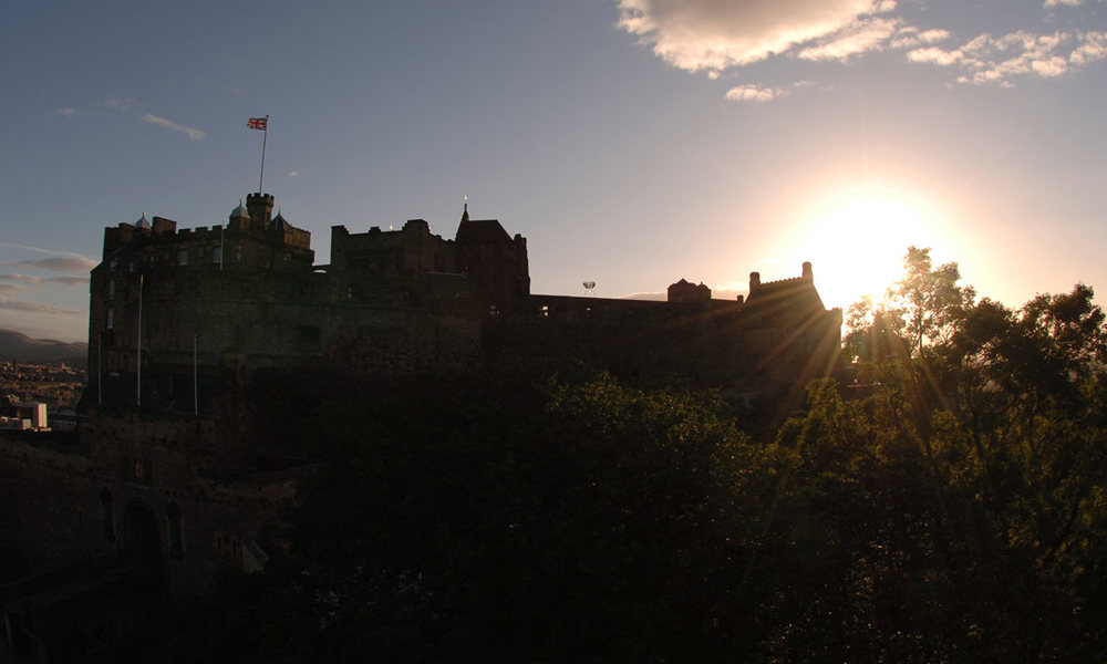 Sunset at Edinburgh Castle