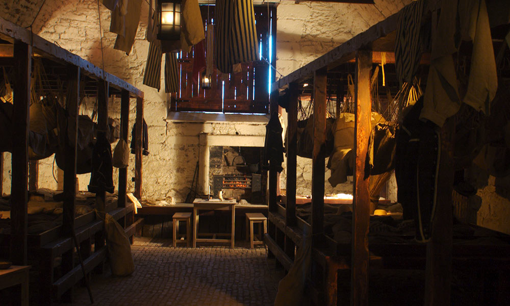 Interior view of the French prisoners' vault