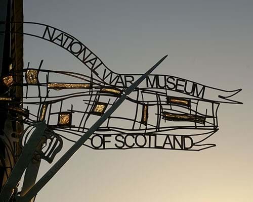 Sign for the National War Museum of Scotland