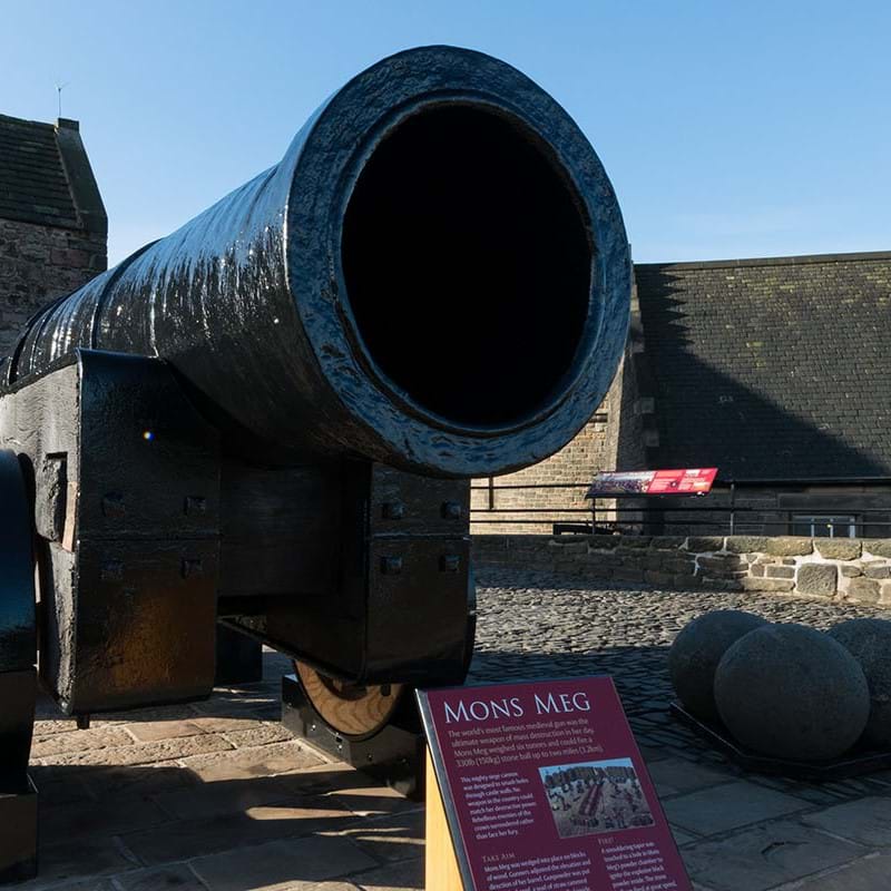 General view of the recently refurbished Mons Meg