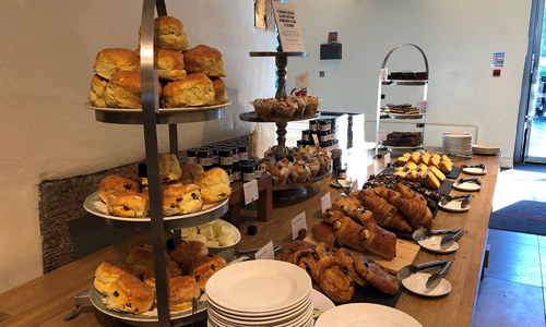 A view of the cake counter
