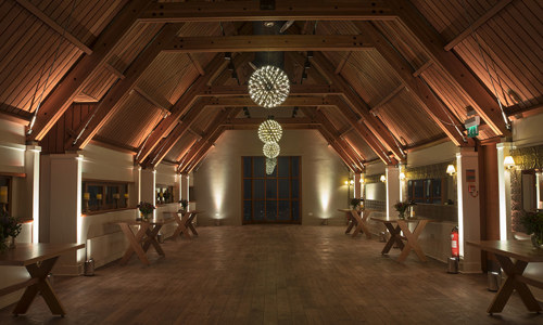 Jacobite Room set up for a drinks reception and dancing