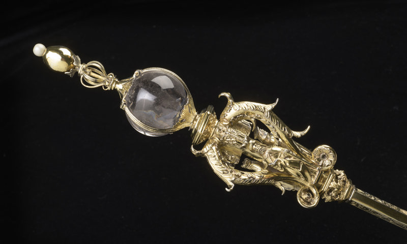 The Sceptre which is displayed as part of the Honours of Scotland